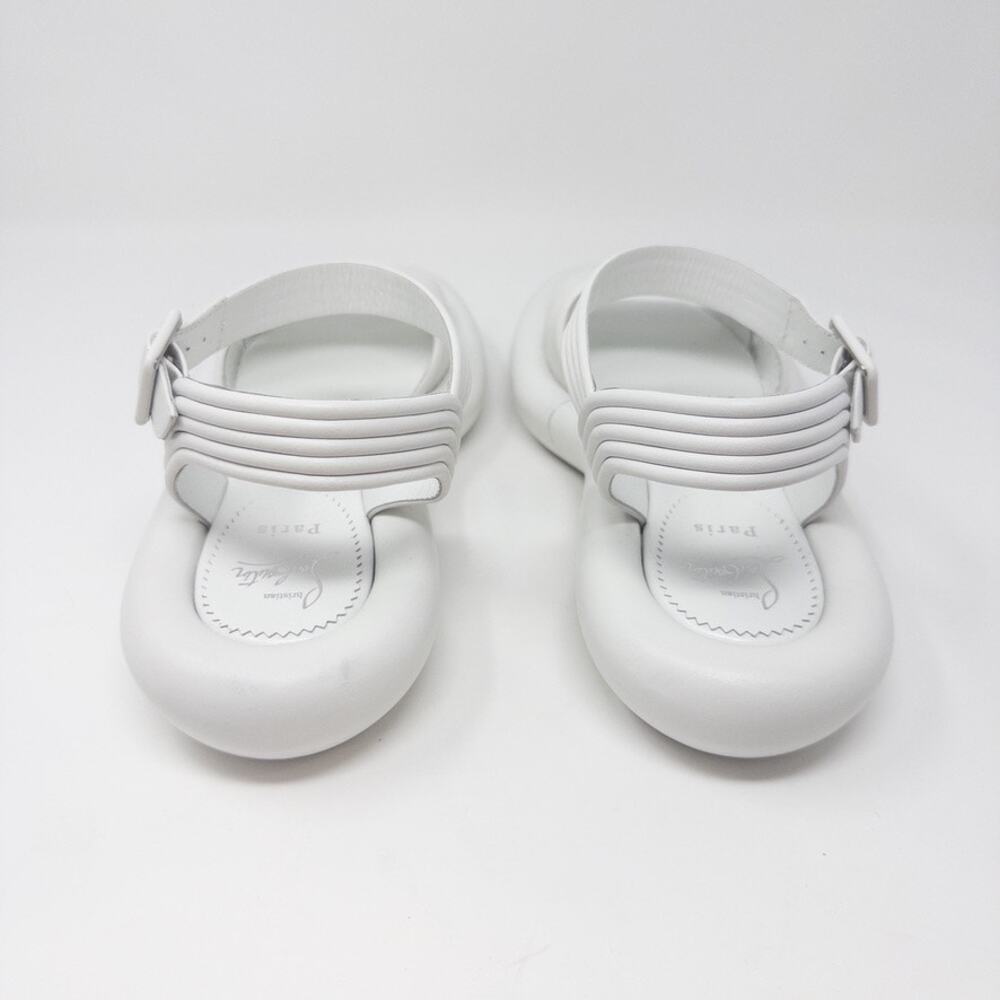Christian Louboutin Manola Summer Sandals EU 41 White Leather - Picture 4 of 6